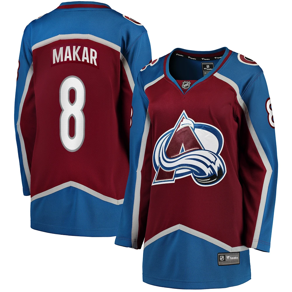 Cale Makar Colorado Avalanche Fanatics Maillot de joueur échappé à domicile pour femmes - Marron