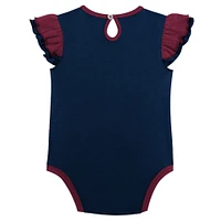 Girls Infant Burgundy/Navy Colorado Avalanche Two-Pack Training Bodysuit Set