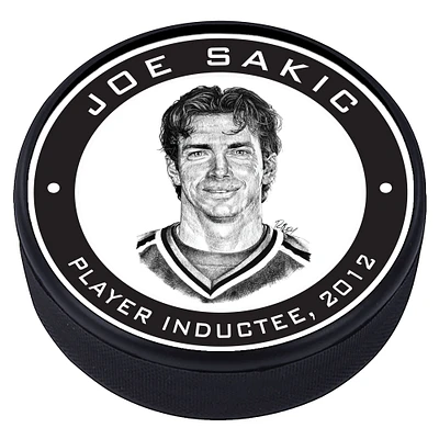 Joe Sakic Colorado Avalanche - 2012 Legends Line Textured Hockey Puck