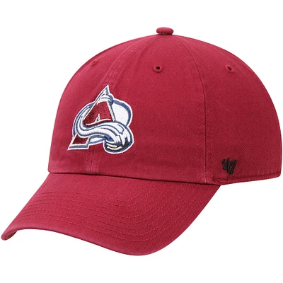 Casquette réglable '47 Colorado Avalanche Clean Up bordeaux pour homme