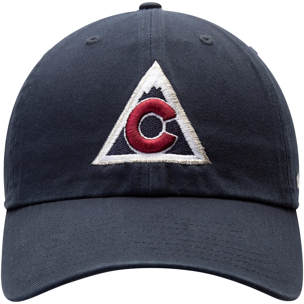 Casquette ajustable à logo alternatif Colorado Avalanche Clean Up '47 pour homme, bleu marine