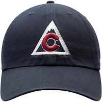 Casquette ajustable à logo alternatif Colorado Avalanche Clean Up '47 pour homme, bleu marine