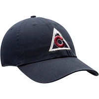 Casquette ajustable à logo alternatif Colorado Avalanche Clean Up '47 pour homme, bleu marine