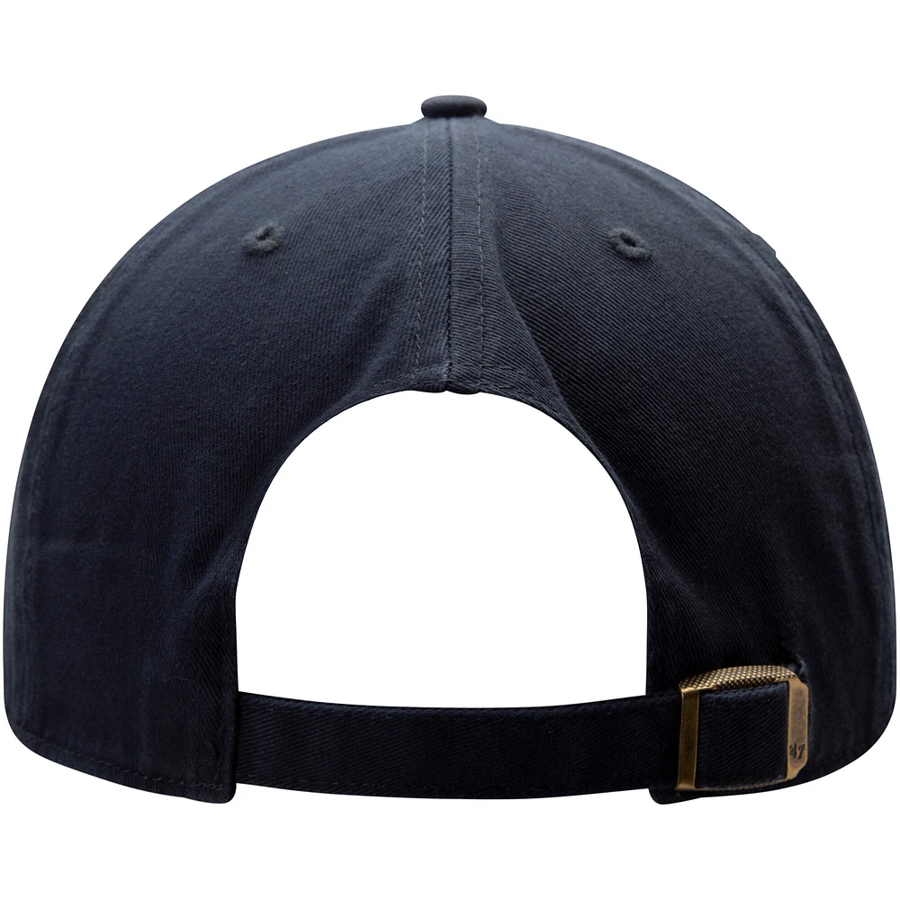 Casquette ajustable à logo alternatif Colorado Avalanche Clean Up '47 pour homme, bleu marine