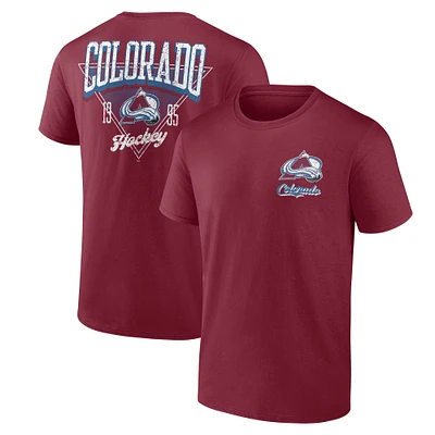 Men's Burgundy Colorado Avalanche Never Over T-Shirt