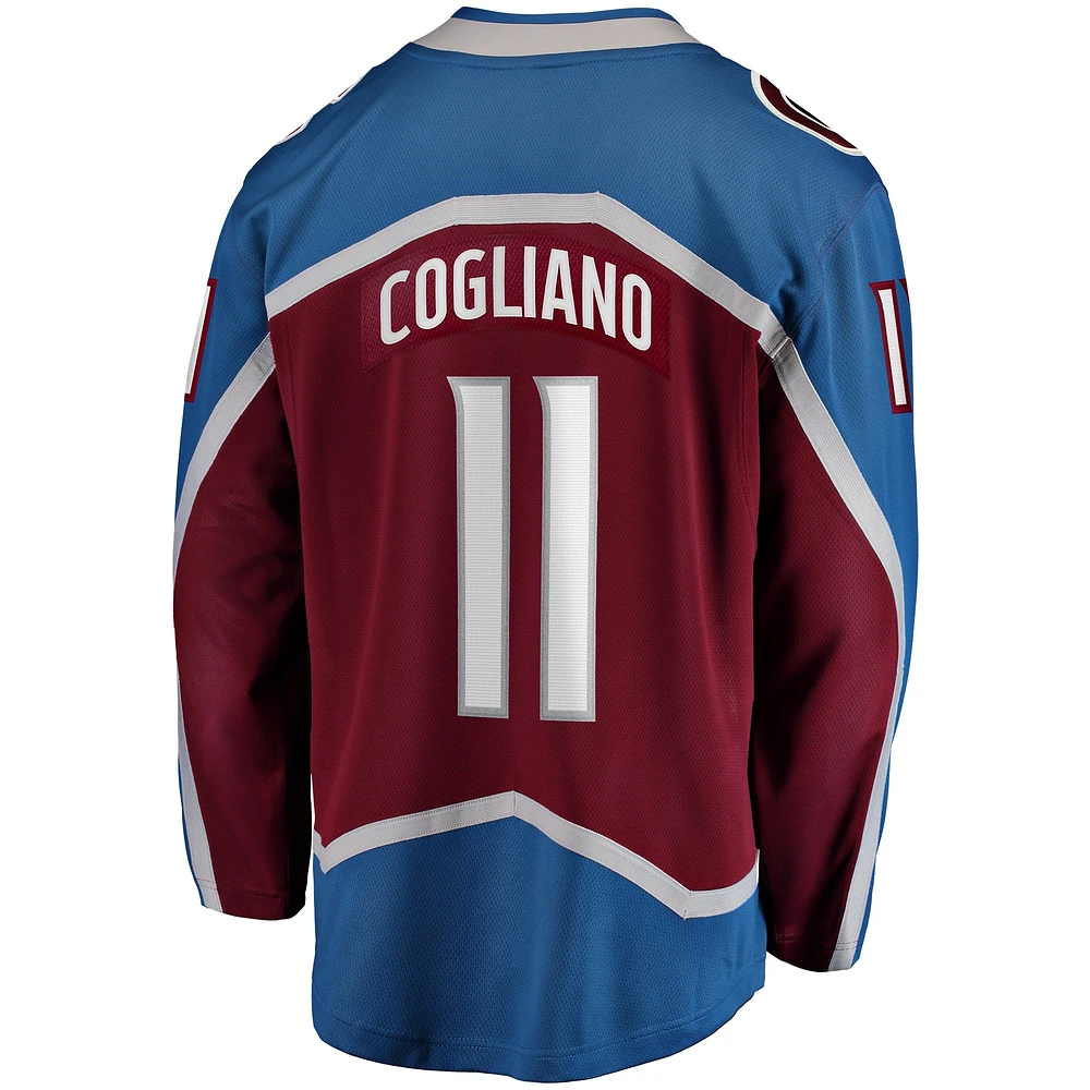Men's Fanatics Andrew Cogliano Burgundy Colorado Avalanche Home Breakaway Jersey