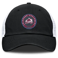 Men's Fanatics  Black/White Colorado Avalanche Averie Trucker Adjustable Hat