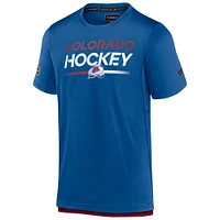 Men's Fanatics  Blue Colorado Avalanche Authentic Pro Tech T-Shirt