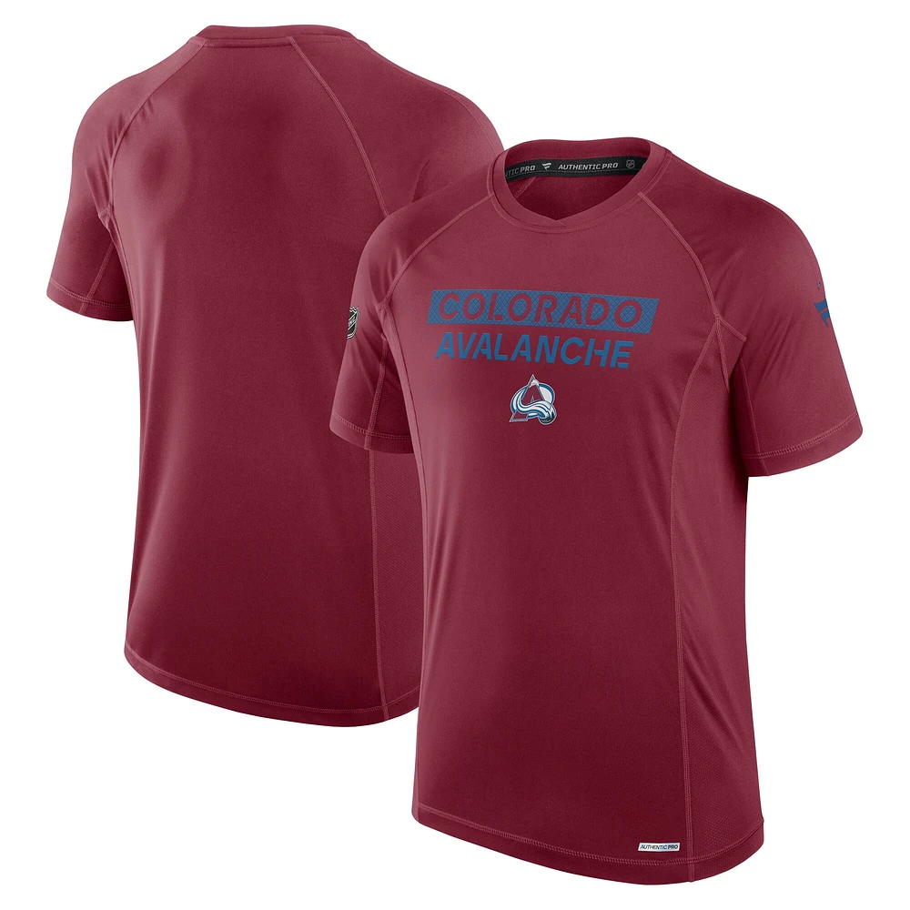 Men's Fanatics Colorado Avalanche Authentic Pro Rink Tech T-Shirt