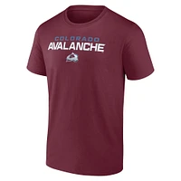 Men's Fanatics Burgundy Colorado Avalanche Barnburner T-Shirt