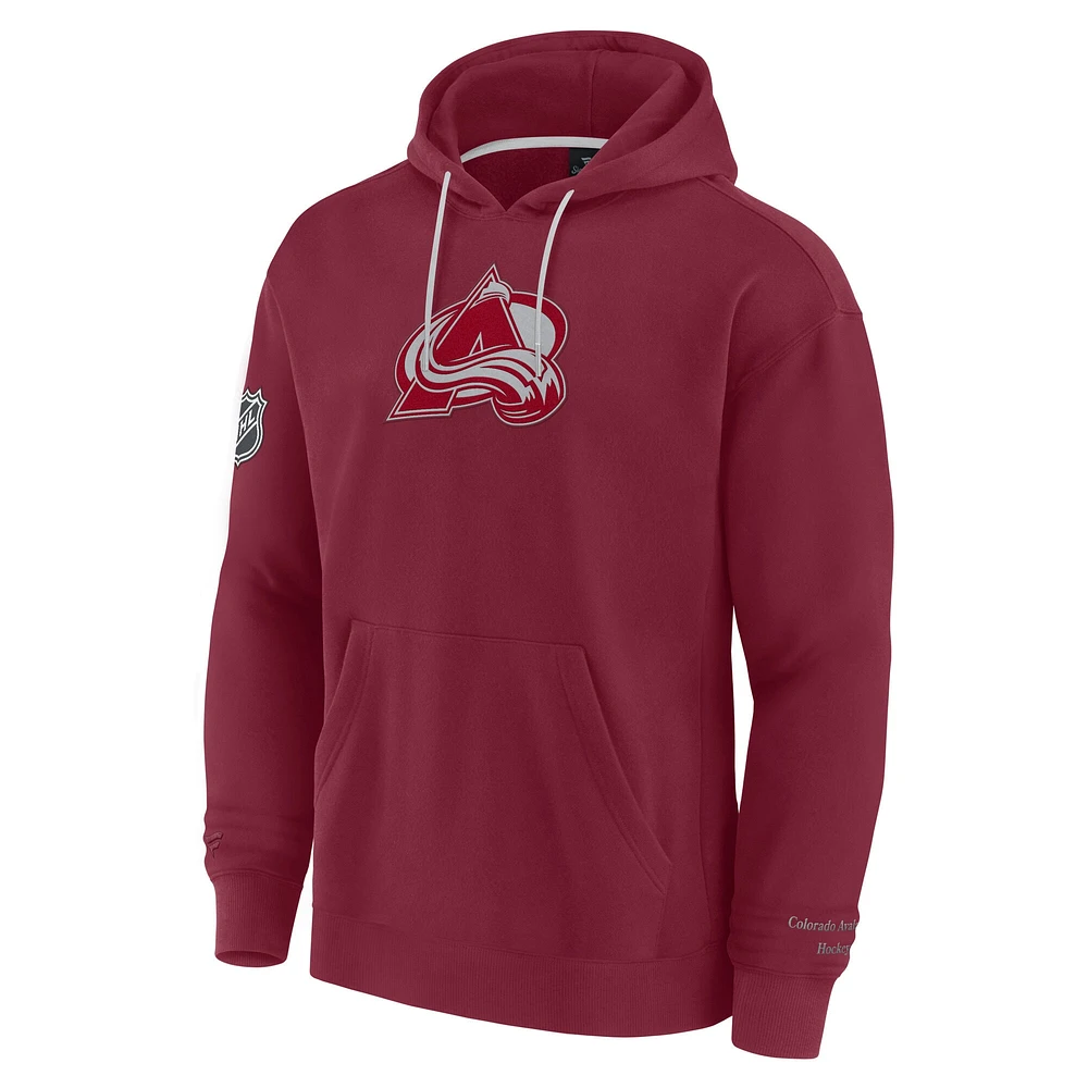 Men's Fanatics Burgundy Colorado Avalanche Elements Pace Pullover Hoodie