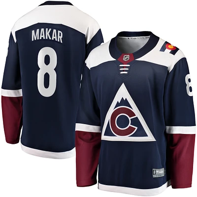 Maillot de joueur alternatif Premier Breakaway Fanatics Cale Makar pour hommes, bleu marine, Colorado Avalanche