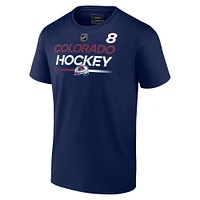 Men's Fanatics Cale Makar Navy Colorado Avalanche Authentic Pro Prime Name & Number T-Shirt