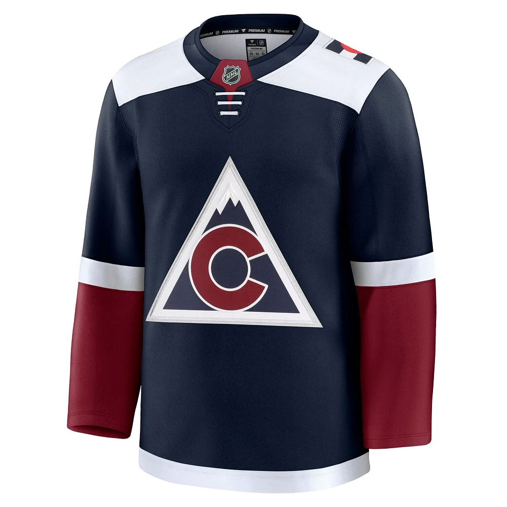 Maillot Fanatics bleu marine Colorado Avalanche Alternate Premium pour homme