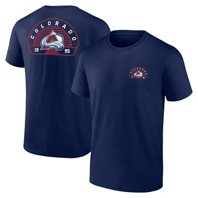 Men's Fanatics  Navy Colorado Avalanche Valor T-Shirt
