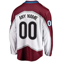 Men's Fanatics White Colorado Avalanche Breakaway - Custom Jersey