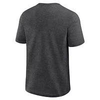 T-shirt gris chiné pour homme, inspiré du succès de l'Avalanche Colorado