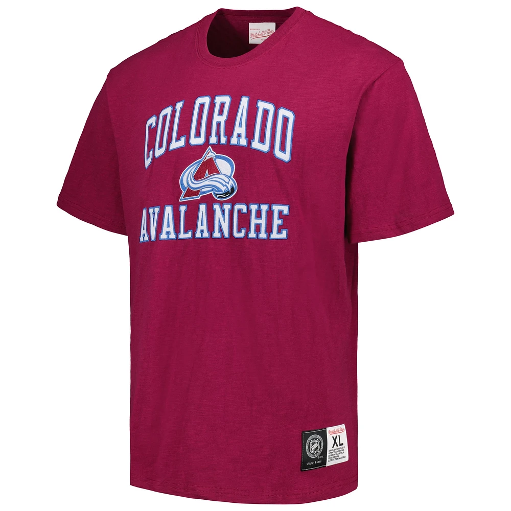 Men's Mitchell & Ness Burgundy Colorado Avalanche Legendary Slub T-Shirt