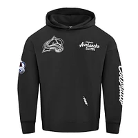 Men's Pro Standard  Black Colorado Avalanche Paint the City Pullover Hoodie