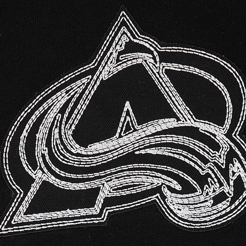 Men's Pro Standard  Black Colorado Avalanche Paint the City Pullover Hoodie