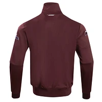 Men's Pro Standard Burgundy Colorado Avalanche Classic Chenille Full-Zip Track Jacket