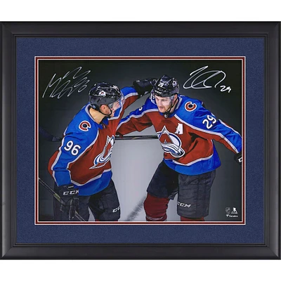Mikko Rantanen & Nathan MacKinnon Colorado Avalanche Multi-Signed Framed 16" x 20" Spotlight Photograph