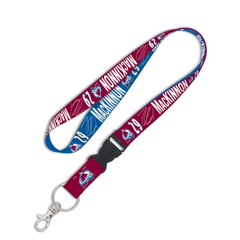 WinCraft Nathan MacKinnon Colorado Avalanche Buckle Player - Lanière