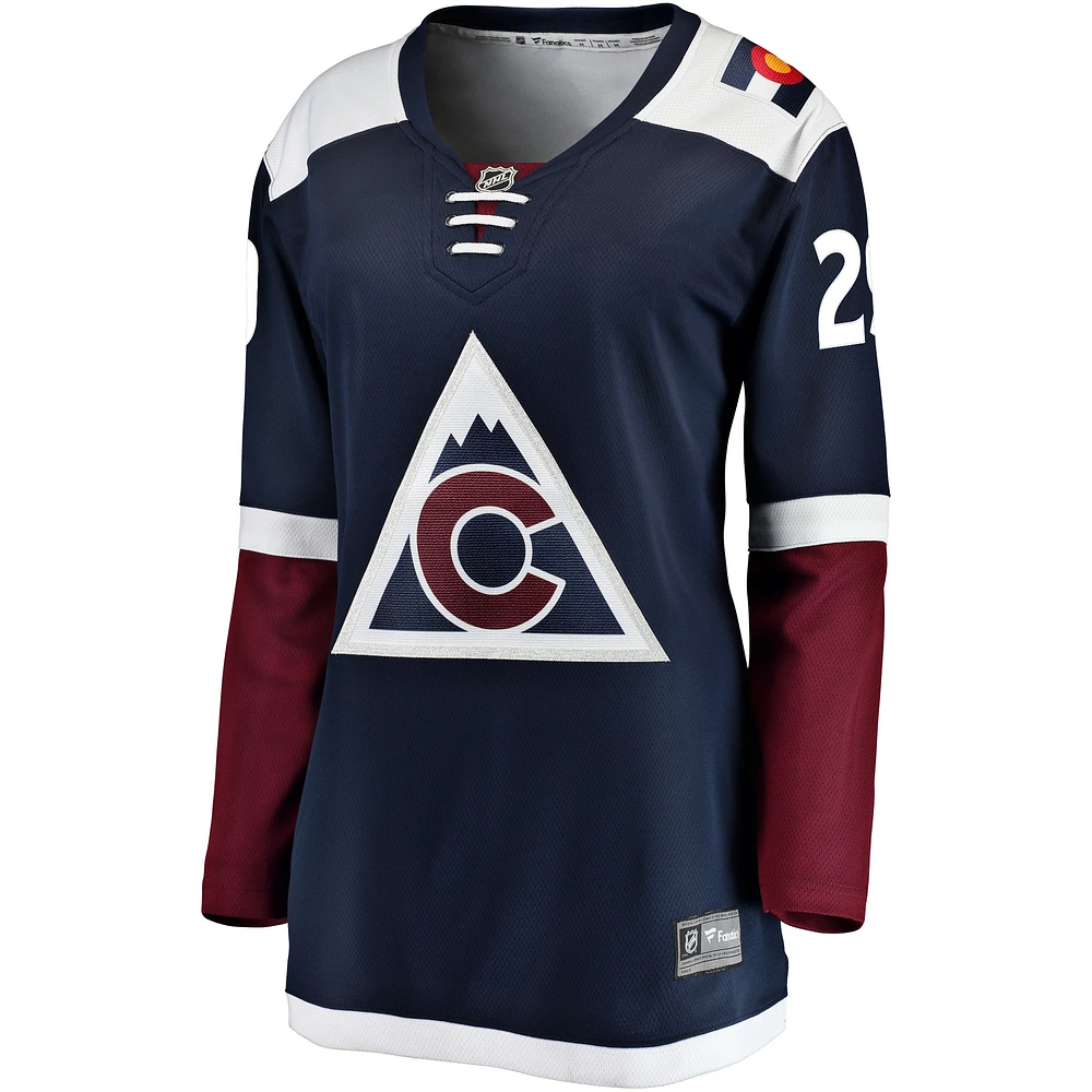 Women's Fanatics Nathan MacKinnon Navy Colorado Avalanche Alternate Breakaway Player Jersey