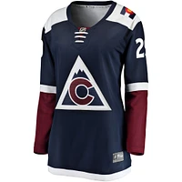 Women's Fanatics Nathan MacKinnon Navy Colorado Avalanche Alternate Breakaway Player Jersey
