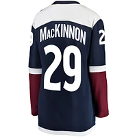 Women's Fanatics Nathan MacKinnon Navy Colorado Avalanche Alternate Breakaway Player Jersey