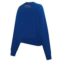 Sweat-shirt court Pro Standard bleu Colorado Avalanche Area Code pour femme