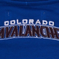 Sweat-shirt court Pro Standard bleu Colorado Avalanche Area Code pour femme