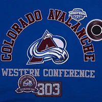 Sweat-shirt court Pro Standard bleu Colorado Avalanche Area Code pour femme