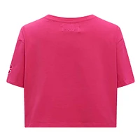 Women's Pro Standard Colorado Avalanche Triple Pink Cropped Boxy T-Shirt
