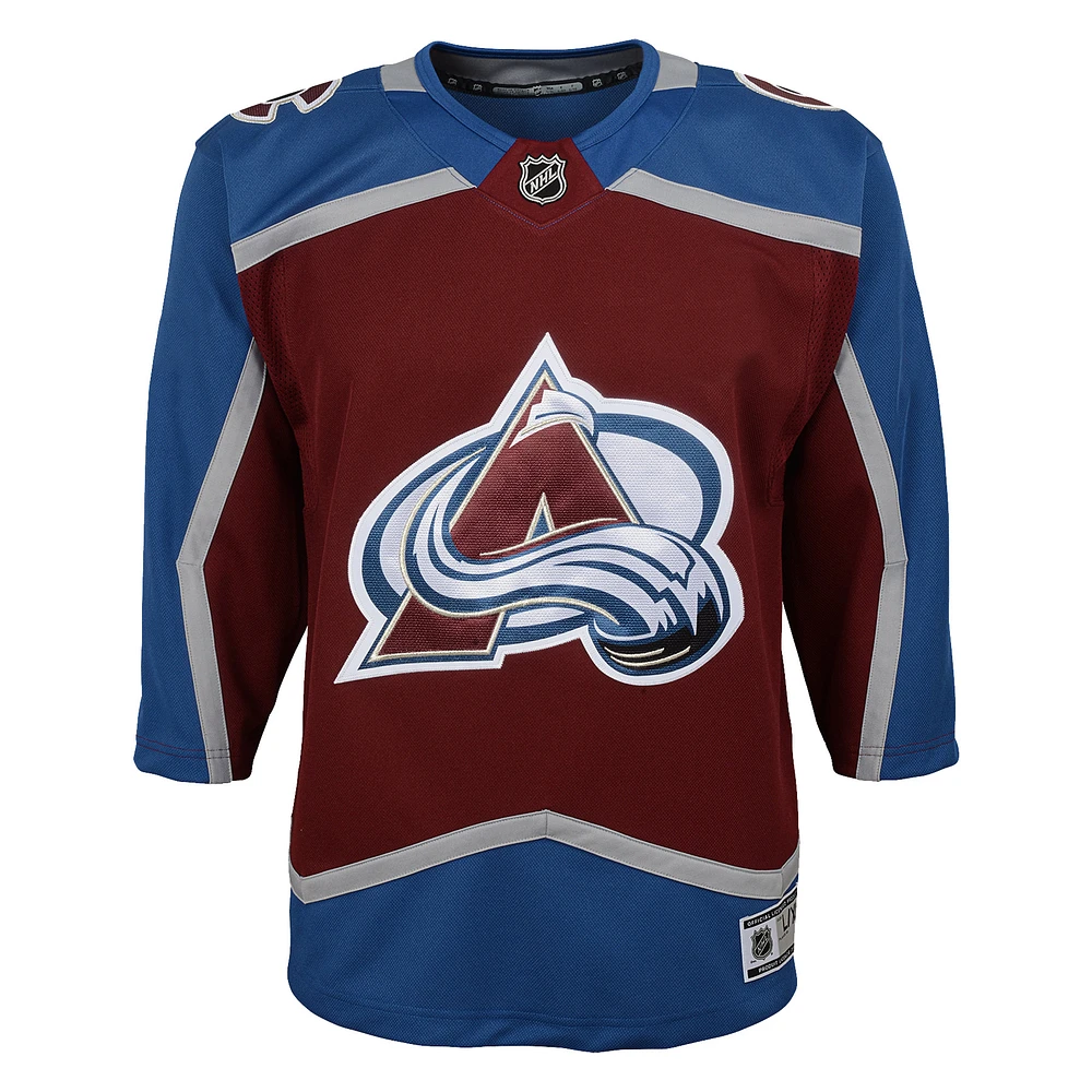 Youth Burgundy Colorado Avalanche Home Premier Jersey