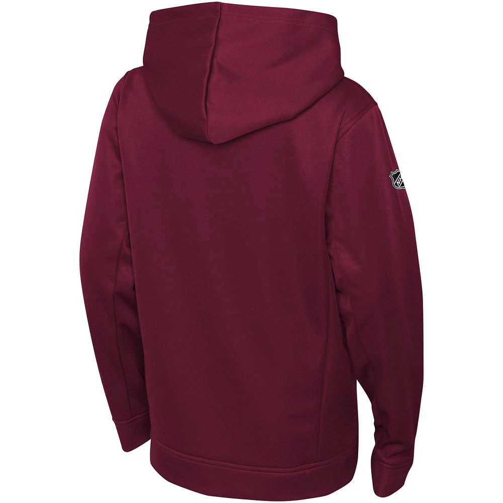 Youth Fanatics Burgundy Colorado Avalanche Authentic Pro Pullover Hoodie