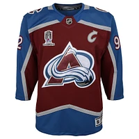 Youth Gabriel Landeskog Burgundy Colorado Avalanche Home 2022 Stanley Cup Champions Premier Player Jersey