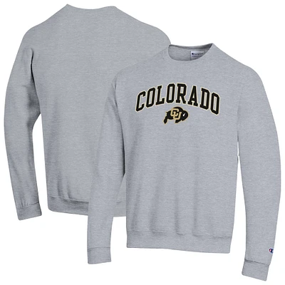 Sweat-shirt à capuche avec logo Arch Over Champion pour homme, gris chiné, Colorado Buffaloes