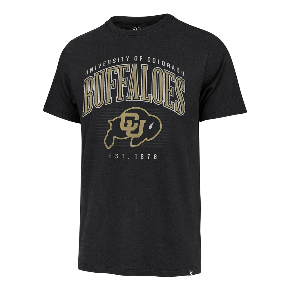 Men's '47  Black Colorado Buffaloes Arch Logo Franklin T-Shirt