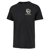 Men's '47  Black Colorado Buffaloes Left Chest Back Slide Two Hit Franklin T-Shirt