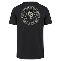 Men's '47  Black Colorado Buffaloes Left Chest Back Slide Two Hit Franklin T-Shirt
