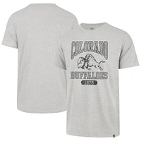 Men's '47  Heather Gray Colorado Buffaloes 1876 Line Press Franklin T-Shirt