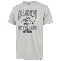 Men's '47  Heather Gray Colorado Buffaloes 1876 Line Press Franklin T-Shirt