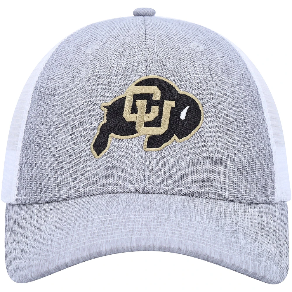 Men's Ahead Charcoal/White Colorado Buffaloes Brant Trucker Adjustable Hat