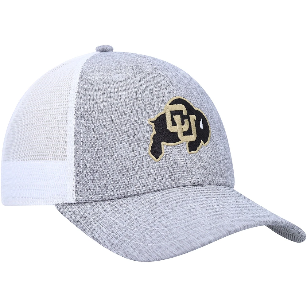Men's Ahead Charcoal/White Colorado Buffaloes Brant Trucker Adjustable Hat