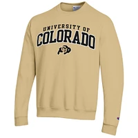 Sweat-shirt Champion Gold Colorado Buffaloes Property of Powerblend pour hommes