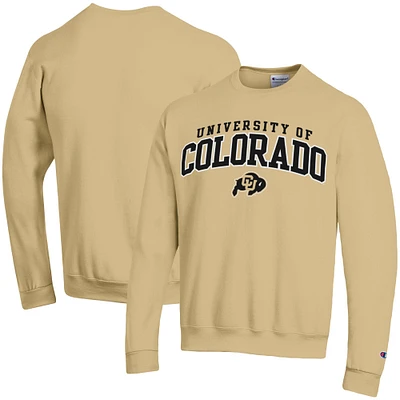 Sweat-shirt Champion Gold Colorado Buffaloes Property of Powerblend pour hommes