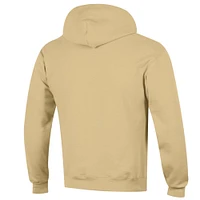 Sweat à capuche Powerblend pour hommes Champion Gold Colorado Buffaloes Straight Over Logo