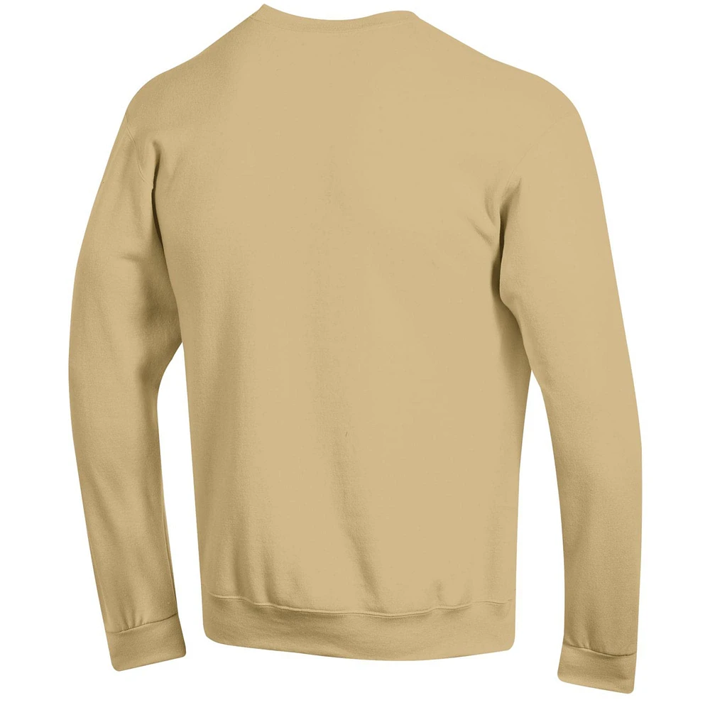 Men's Champion  Gold Colorado Buffaloes Straight Over Logo Powerblend Pullover Sweatshirt