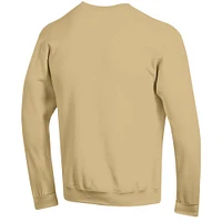 Men's Champion  Gold Colorado Buffaloes Straight Over Logo Powerblend Pullover Sweatshirt